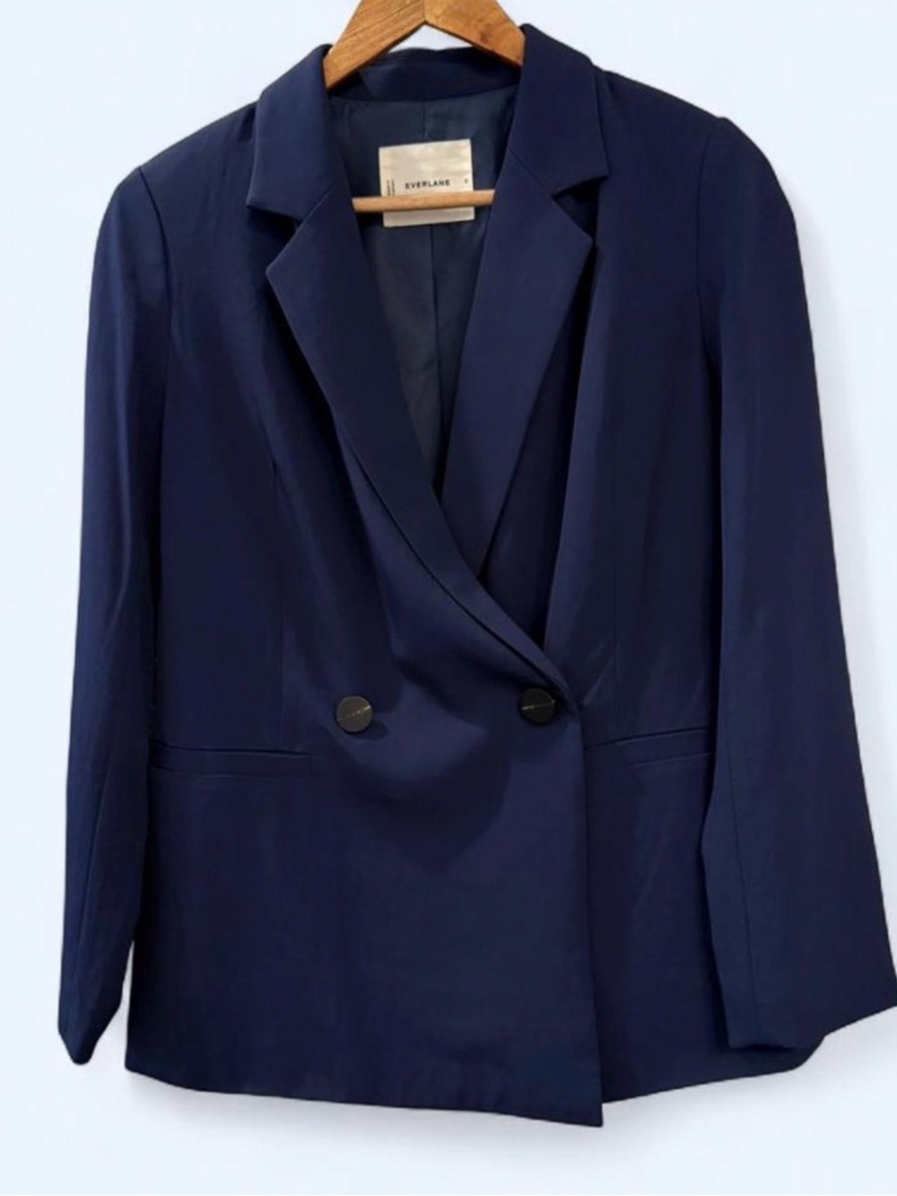 Everlane Deep Navy Double-Breasted Blazer